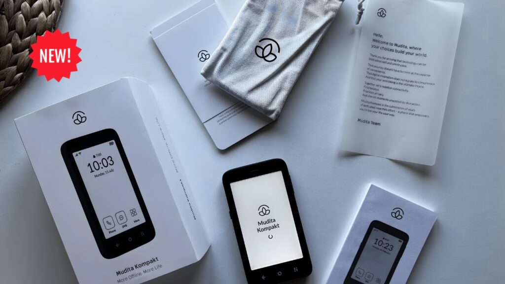 Mudita Kompakt E Ink Launched – Minimalist Digital Detox Device with Dual SIM